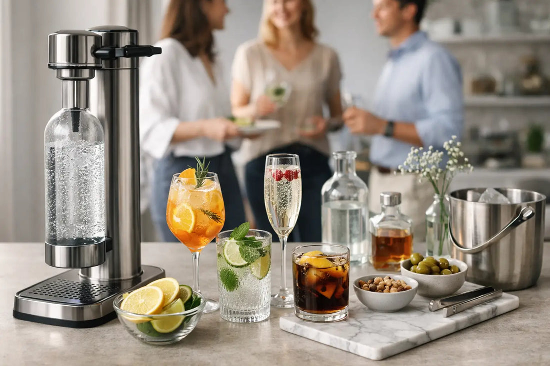 ホームパーティー 炭酸 飲み物の上品な整え方